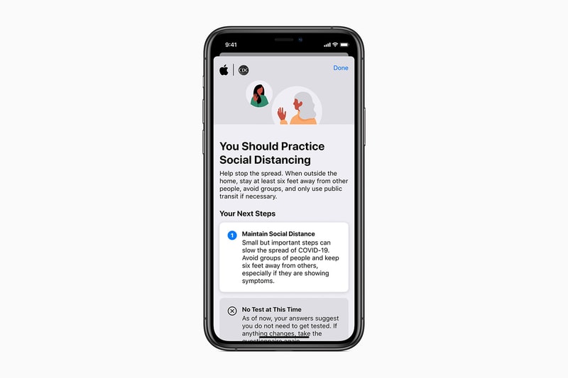 Apple COVID 19 Screening App Website CDC Guidelines coronavirus siri seek testing emergency care Federal Emergency Management Agency fema pandemic illness symptoms