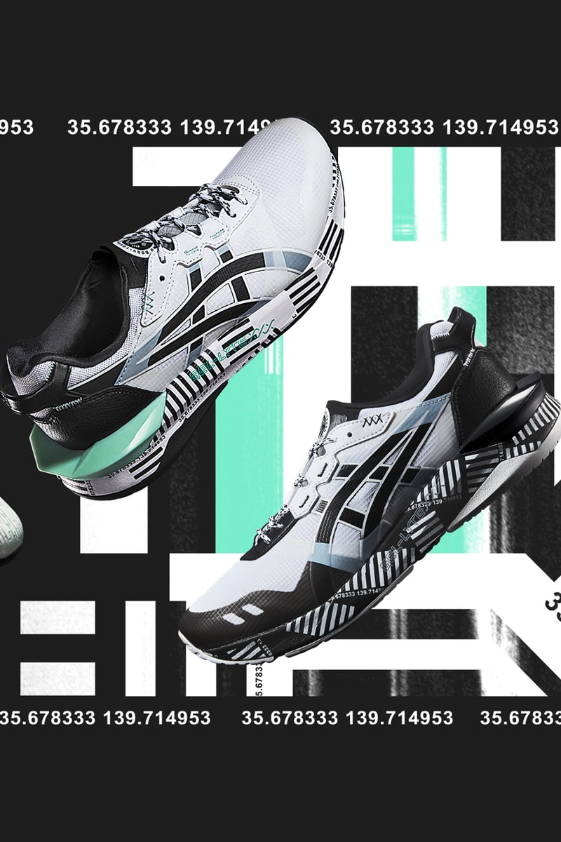 Asics GEL-LYTE XXX "White/Black" Official First Look Closer Release Date Drop Information Foot District Futuristic Bulky Running Sole Unit Graphic Print Design Flytefoam