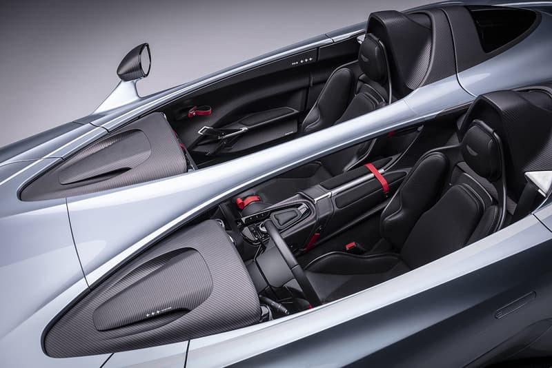 Aston Martin V12 Speedster Official First Look Release Information £765,000 GBP Deliveries 2021 AM Unique Limited to 88 Units Special Edition Supercar Performance Rare Roofless Windowscreenless