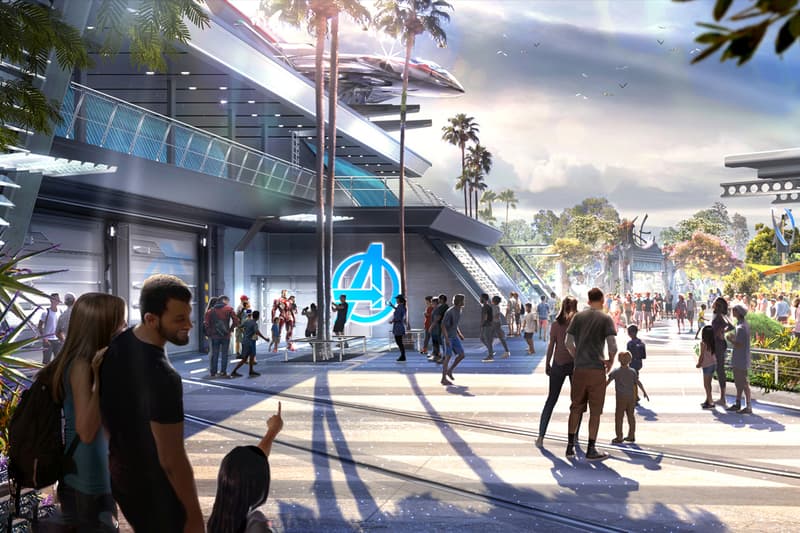 Marvel Studio Marvel Comics Avengers Campus July Opening First Look Art