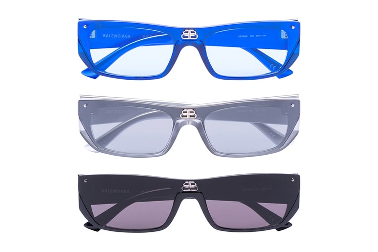Balenciaga Takes It Back to the Mid-'90s With Trio of Shield Rectangle Sunglasses