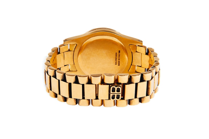 Balenciaga Time Bracelet Gold Silver Release Info Buy Price 