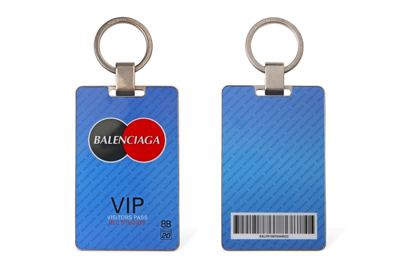Balenciaga Visitor Plate Key Holder Release Info Buy Price Mastercard Logo