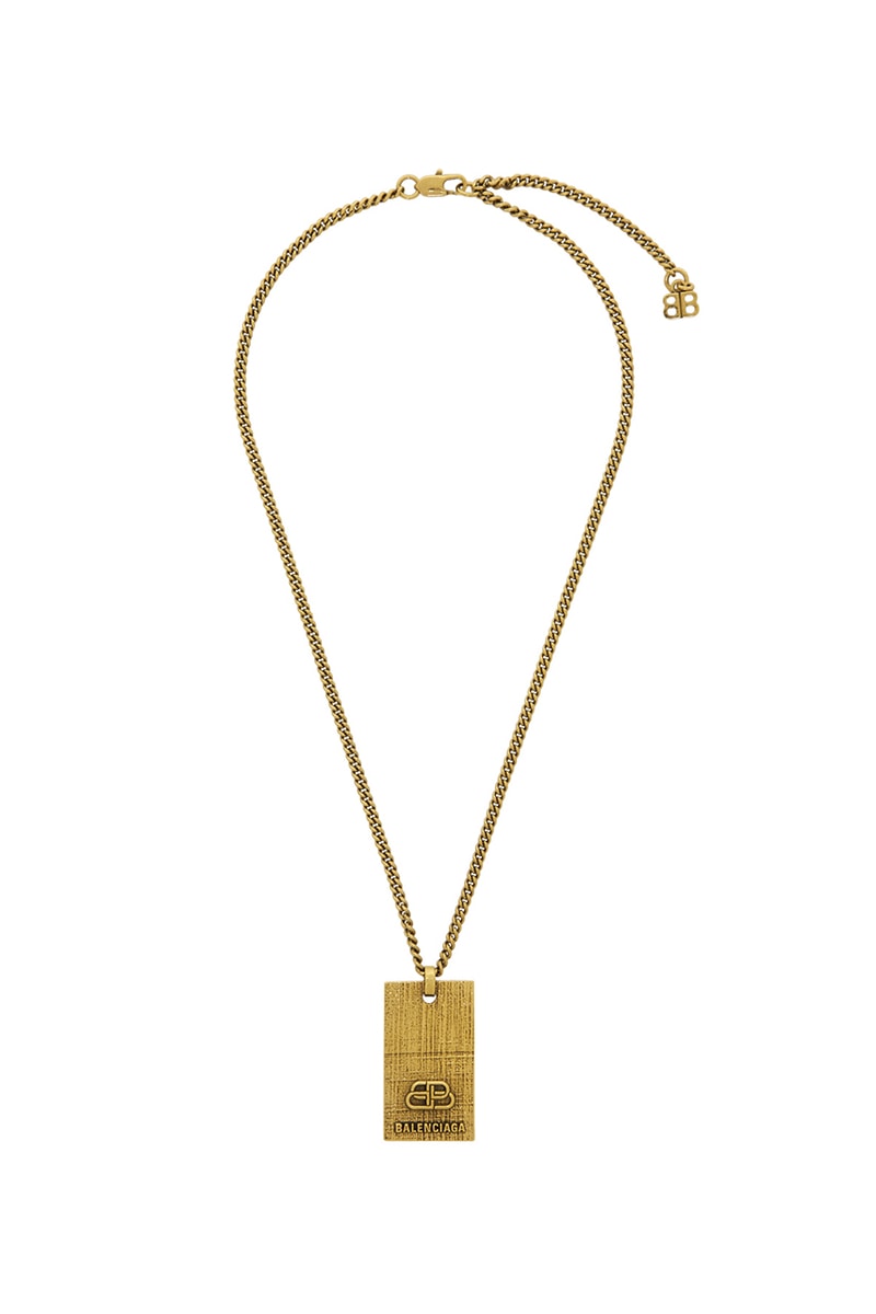 Balenciaga Dog BB Necklaces in Gold Silver | Hypebeast