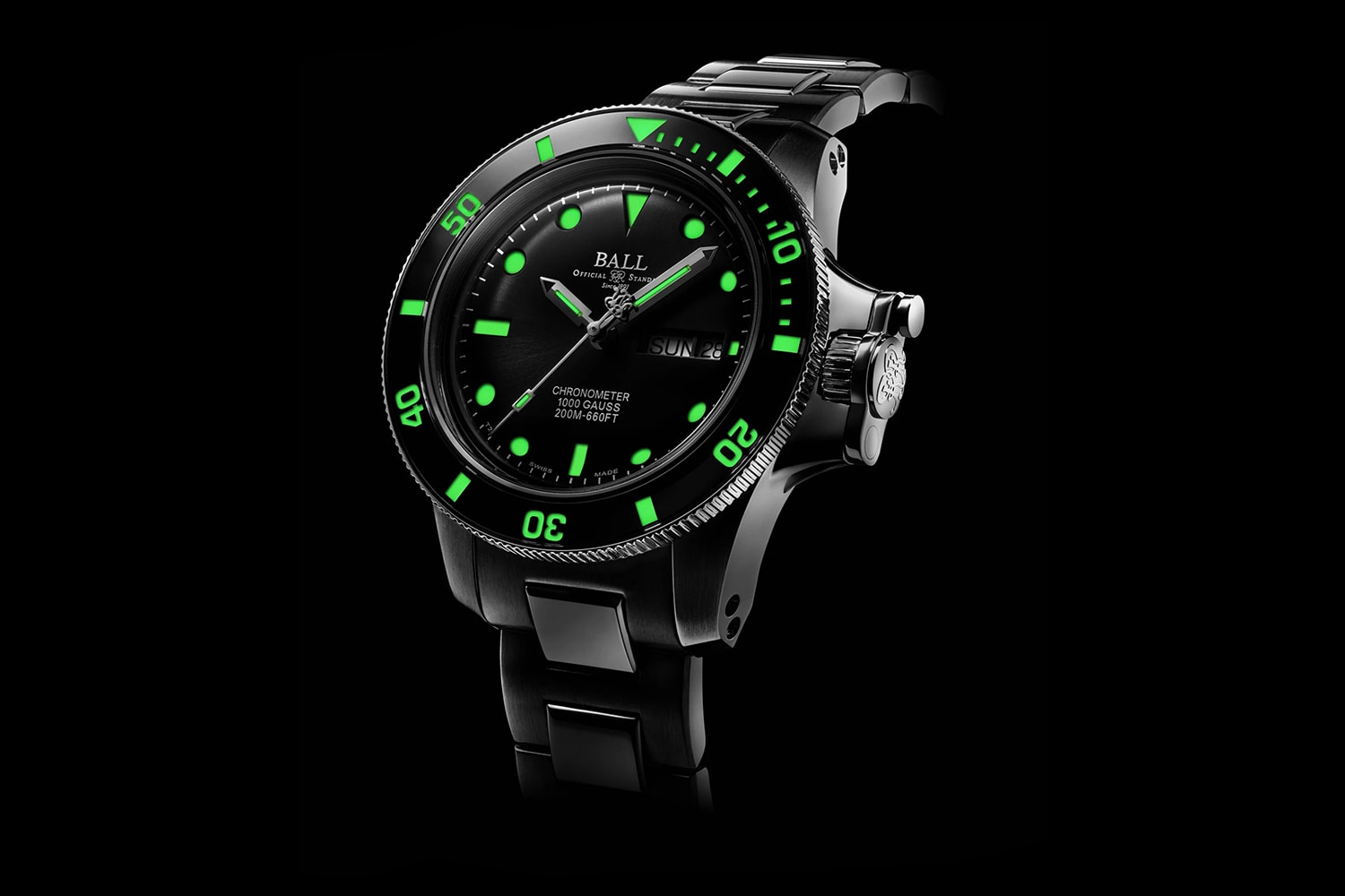 Ball Watch Engineer Hydrocarbon Original Watch lume tritium gas dive watch swiss made automatic wristwatch 