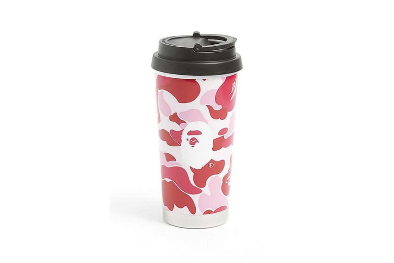 bape abc camouflage coffee tumbler 450ml green pink blue hot tea mug home decor 