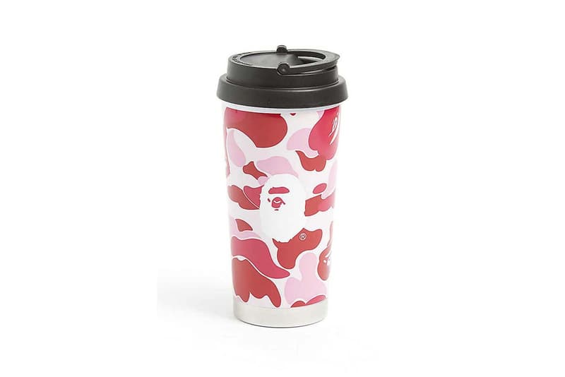 bape abc camouflage coffee tumbler 450ml green pink blue hot tea mug home decor