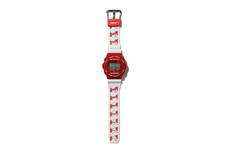 BAPE x Casio G-SHOCK 5750 Watch Collaboration spring summer 2020 ss20 bapesta 20th anniversary timepiece release date info buy march 21 