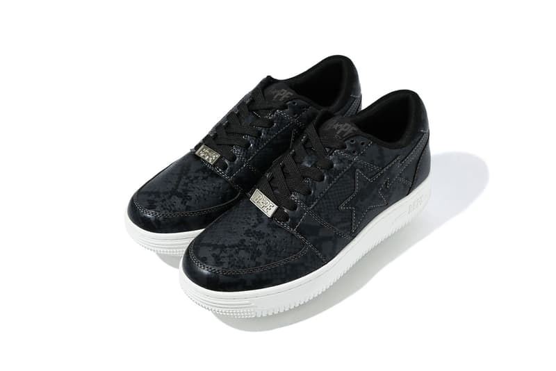 BAPE BAPESTA Mid, Low OG Colorway Release Date sneakers drop buy patent leather 3m reflective accent logo