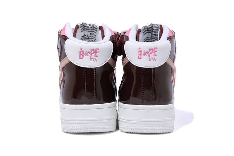 BAPE BAPESTA Mid, Low OG Colorway Release Date sneakers drop buy patent leather 3m reflective accent logo 