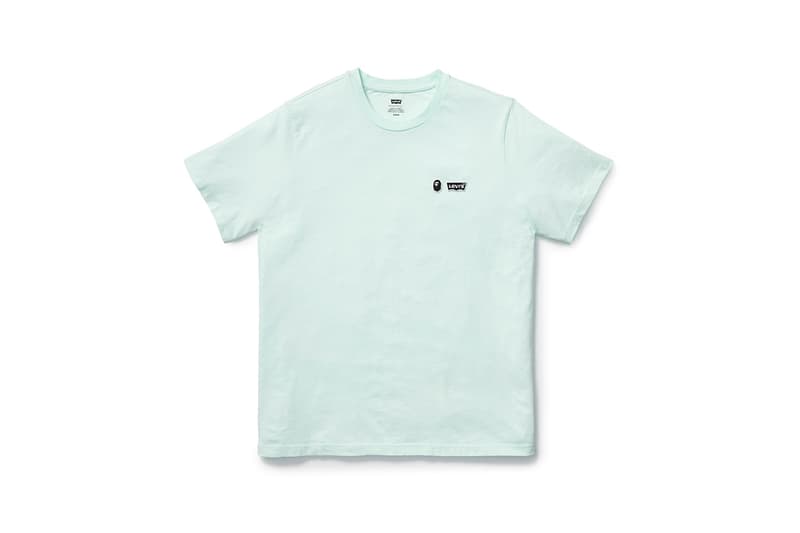 BAPE Miami & Levi's Spring/Summer 2020 Collaboration Collection Type III Split Trucker Jacket Indigo Camouflage Blue Pink Indigo Denim Cotton T-shirt