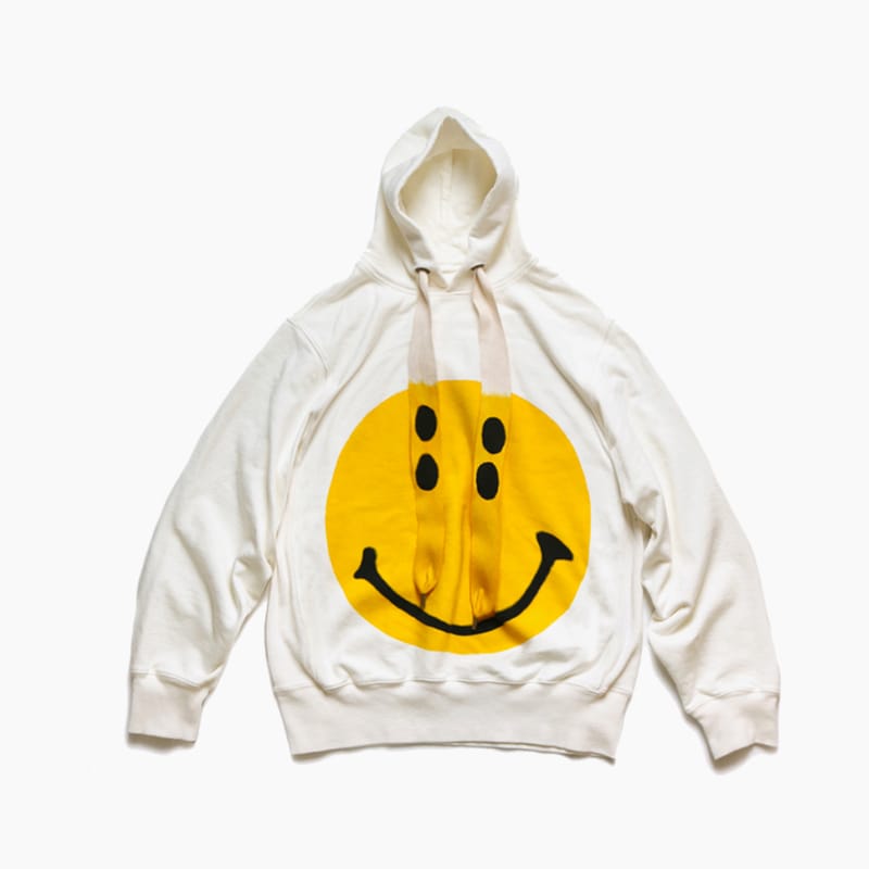yellow smiley hoodie