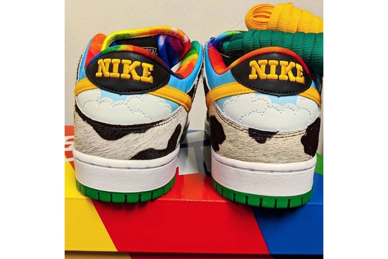 Ben & Jerry's x Nike SB Dunk Low Teaser  ice cream American milk cows  skateboarding pony hair collaborations shoes chunk monkey 