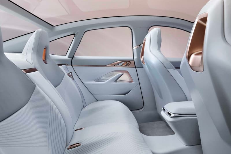 BMW Unveils i4 Concept Car With Redesigned Logo electric vehicle EV 2021 inext specs powertrain