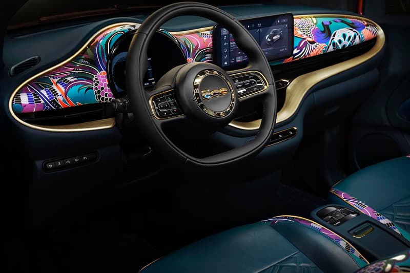 BVLGARI x Fiat 500 B.500 Mai Troppo All Electric EV Cars Jewels Gems "Imperial Saffron" Paint Leonardo Di Caprio’s environmental organizations auction charitable