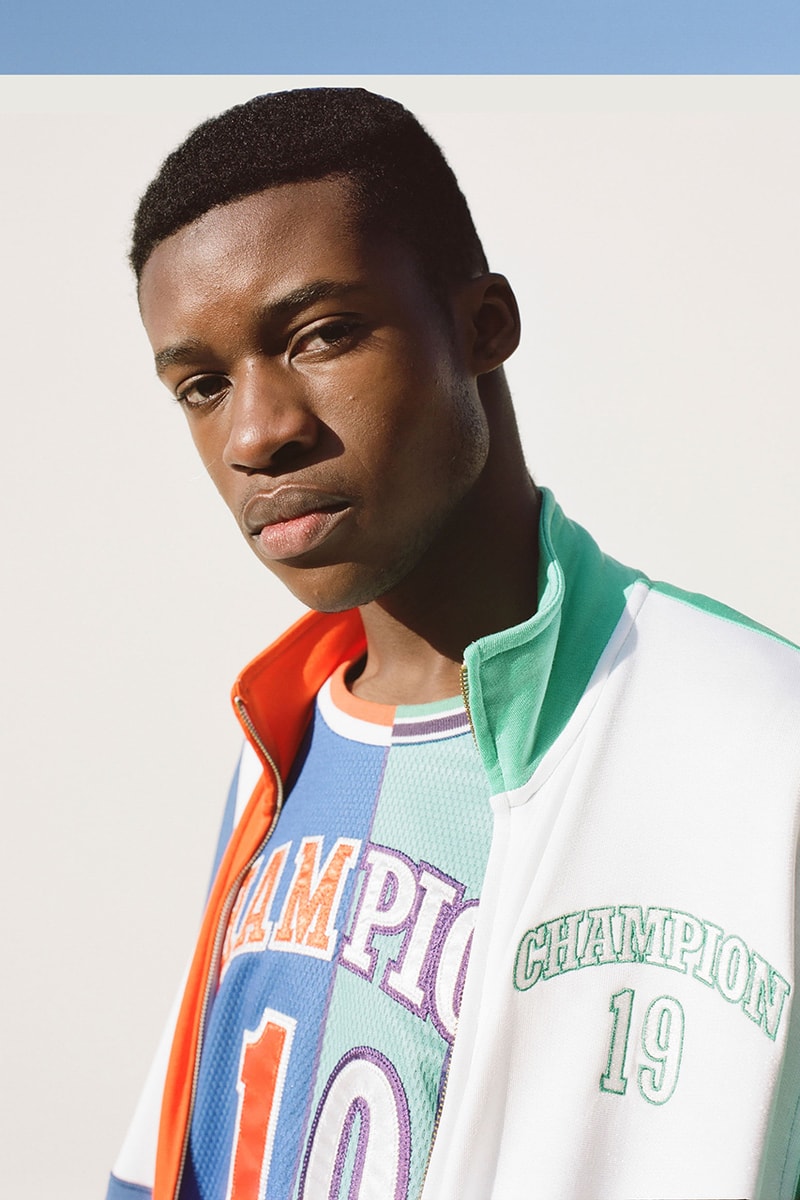 Champion Spring/Summer 2020 Premium Collection lookbook reverse weave football jerseys cut mix and match neon colors release information buy cop purchase