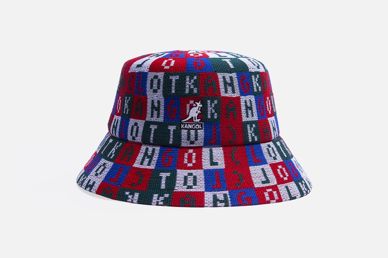 CLOT x Kangol Four-Piece Hat Collection Bucket Hats Baseball Caps Silk Royale Design Cube Pattern Red Black Green Blue 