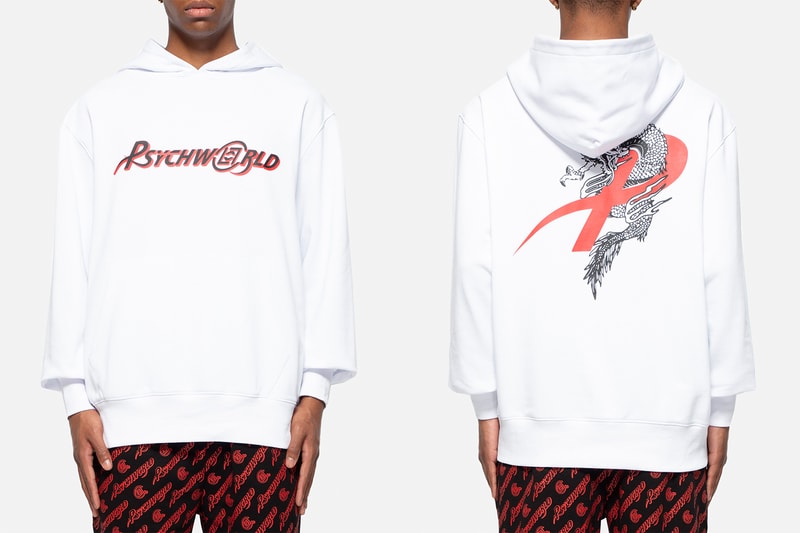 CLOT Psychworld Capsule Collection Release Info Zip Up Hoodie T-shirt Black White Red Blue Dragon 