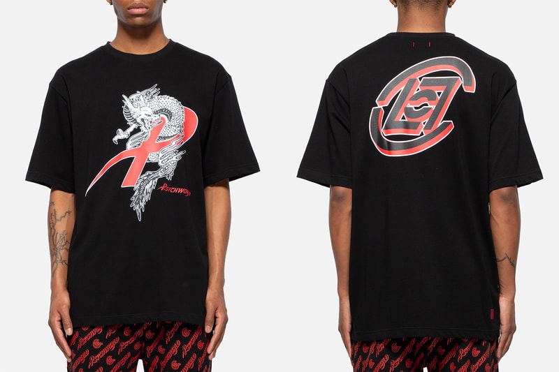 CLOT Psychworld Capsule Collection Release Info Zip Up Hoodie T-shirt Black White Red Blue Dragon 