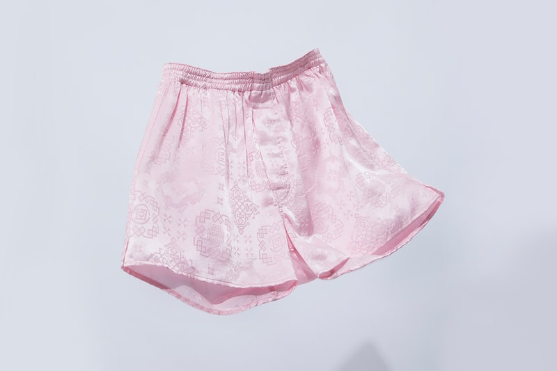 CLOT Rose Gold Silk Royale Apparel Collection Release Jacket Robe Shirt Pants Shorts info Buy Price Edison Chen Kevin Poon