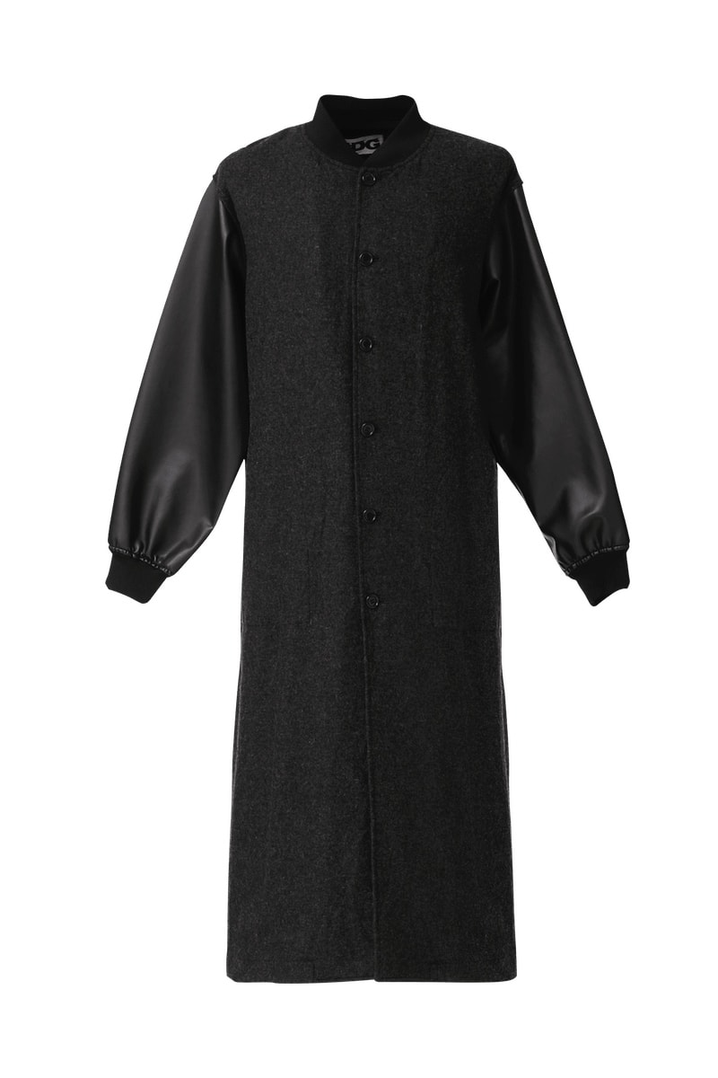 COMME des GARÇONS cdgcdgcdg 1986 Staff Coat Wool Nylon Release Information Online $510 USD rei kawakubo coats printemps ete '86 closer look black outerwear CDG