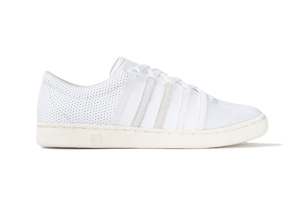 commonwealth k-swiss classic 66 release information buy cop purchase white leather suede mesh textile synthetic fabric material details