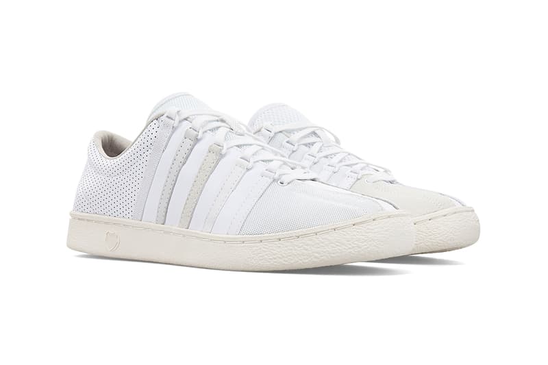 commonwealth k-swiss classic 66 release information buy cop purchase white leather suede mesh textile synthetic fabric material details