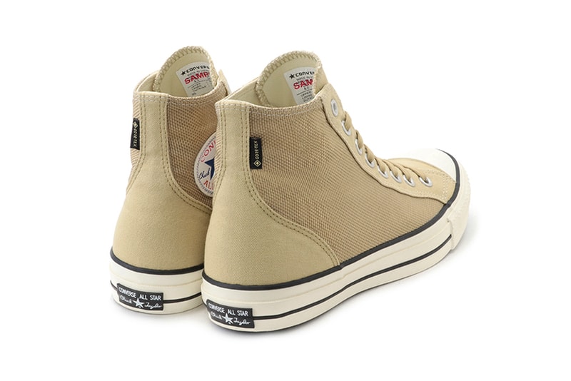 Converse All Star 100 GORE TEX Hi Sand Beige Black waterproof canvas heritage footwear menswear streetwear sneakers shoes trainers runners hi top spring summer 2020 collection