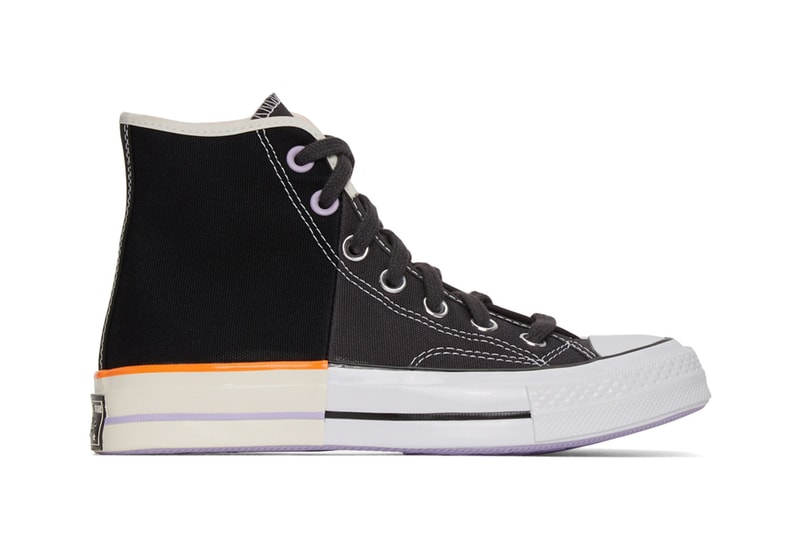 Converse Black White Off White Reconstructed Chuck taylor 70 High Release ssense