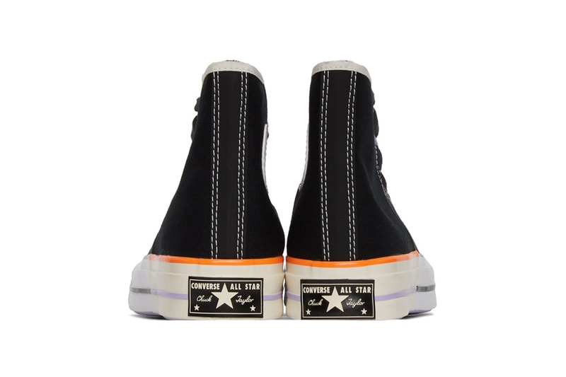 Converse Black White Off White Reconstructed Chuck taylor 70 High Release ssense