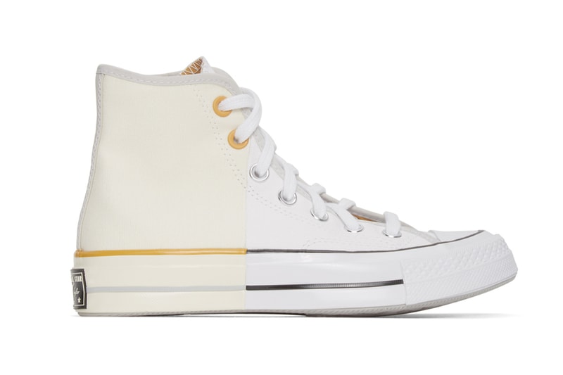 Converse Black White Off White Reconstructed Chuck taylor 70 High Release ssense