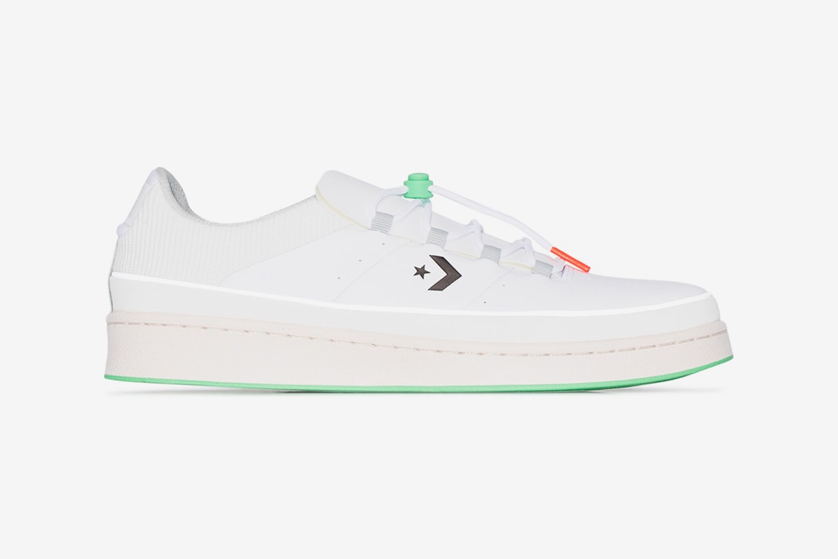 Converse White Pro Leather 1990 Low 166596C sneakers footwear shoes menswear streetwear retro kicks vintage trainers runners court spring summer 2020 collection all star