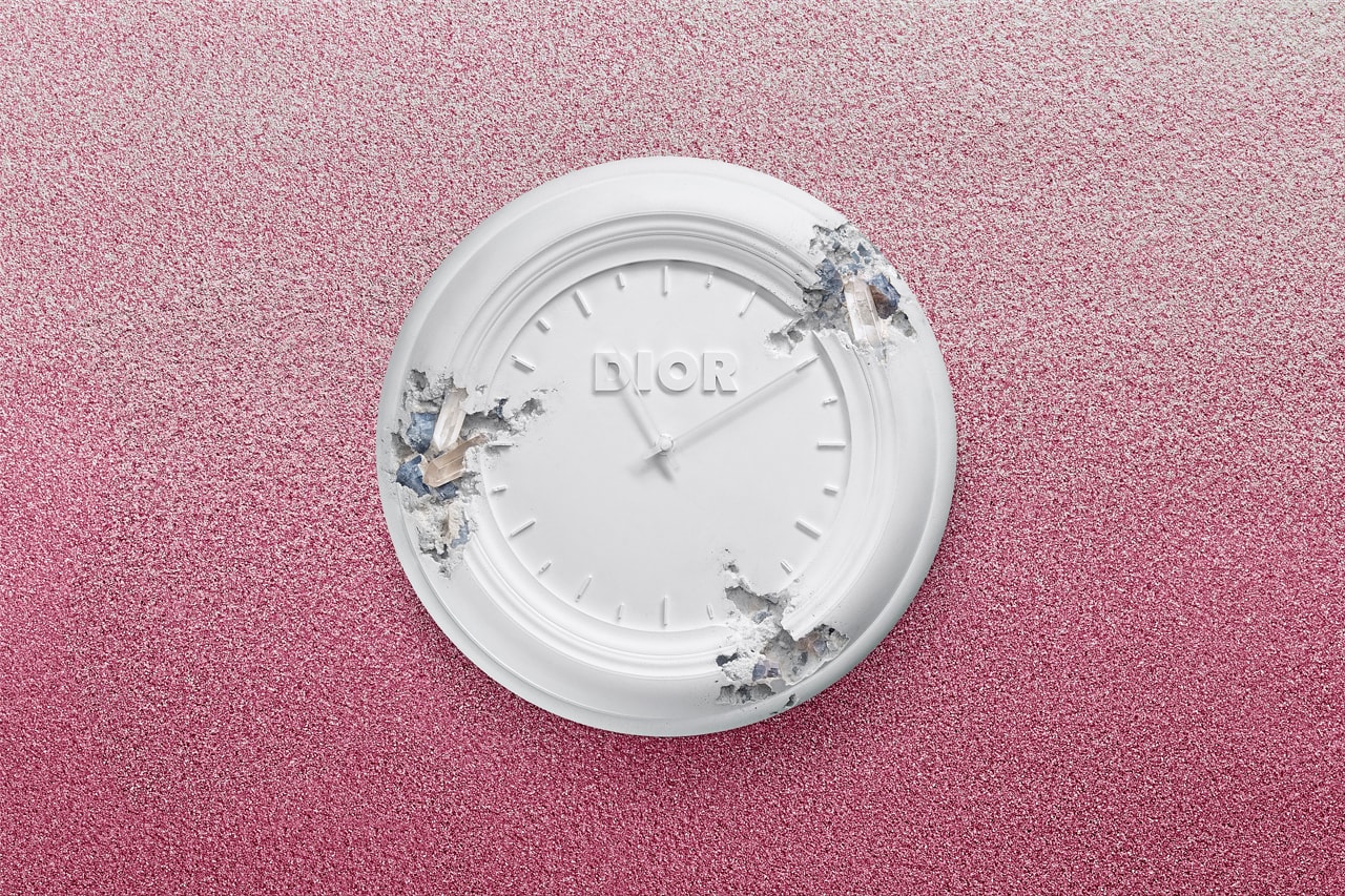 Dior x Daniel Arsham Limited Edition Art Objects Collaboration Sculptures Telephone Clock 'Je suis couturier' Basketball "DIOR" Pink Blue Quartz 