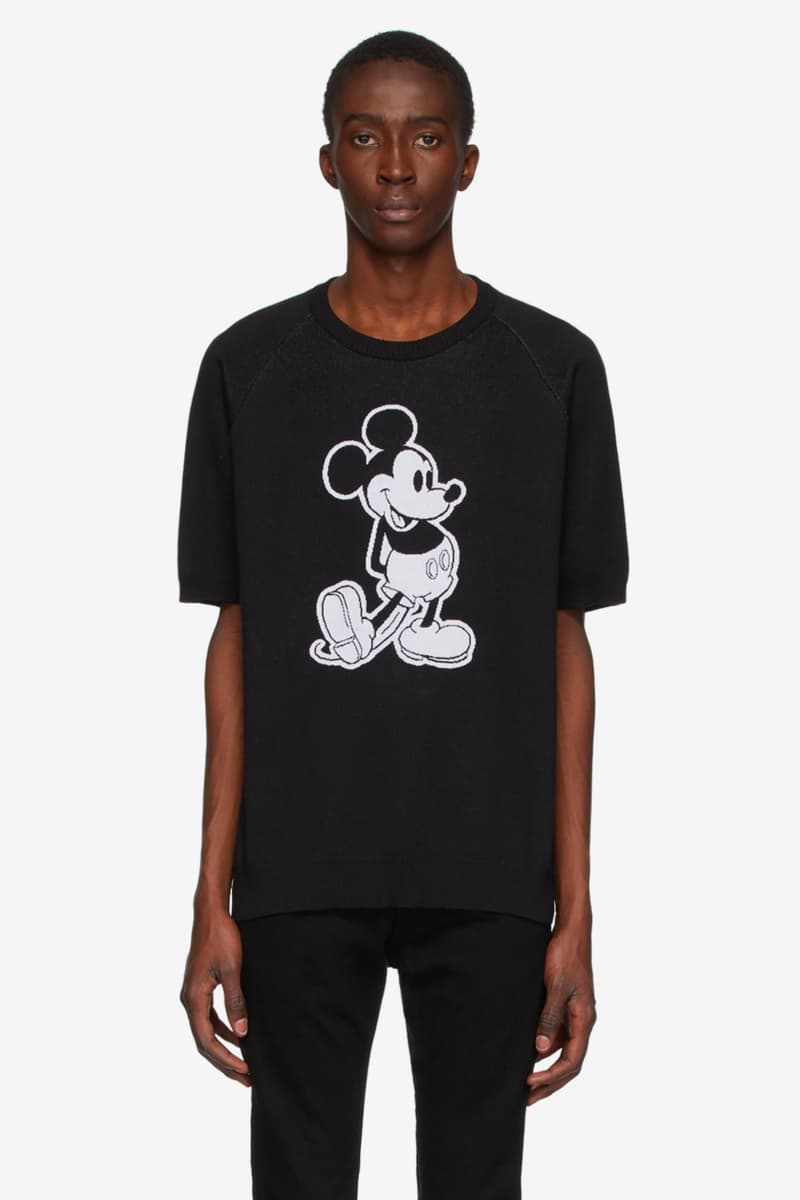 Disney TAKAHIROMIYASHITA TheSoloist. Mickey Mouse Hoodie Knit T-Shirt Release info Date Buy Price SSENSE Black White