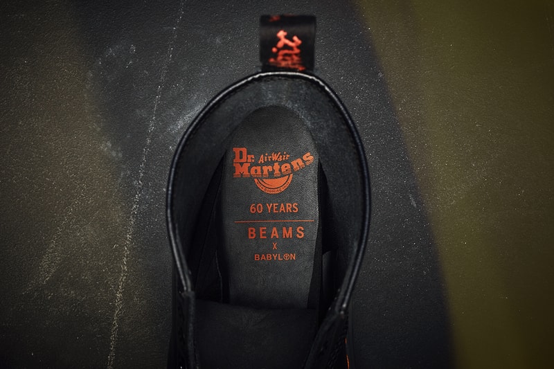 babylon dr martens beams 1460 remastered chaos boot peace sign orange punk rude boys 1960s buy cop purchase release information