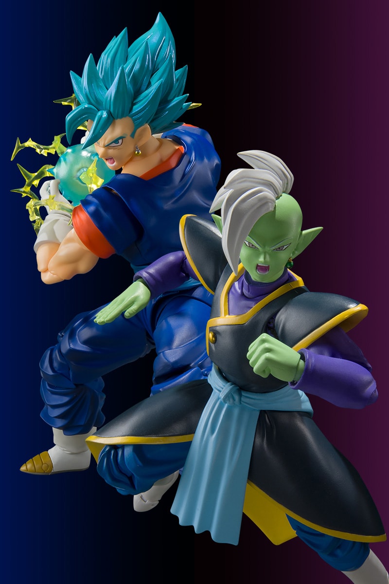 tamashii nations dragon ball z premium bandai japan collectible figurines Super Saiyan God Vegito s.h.figuarts