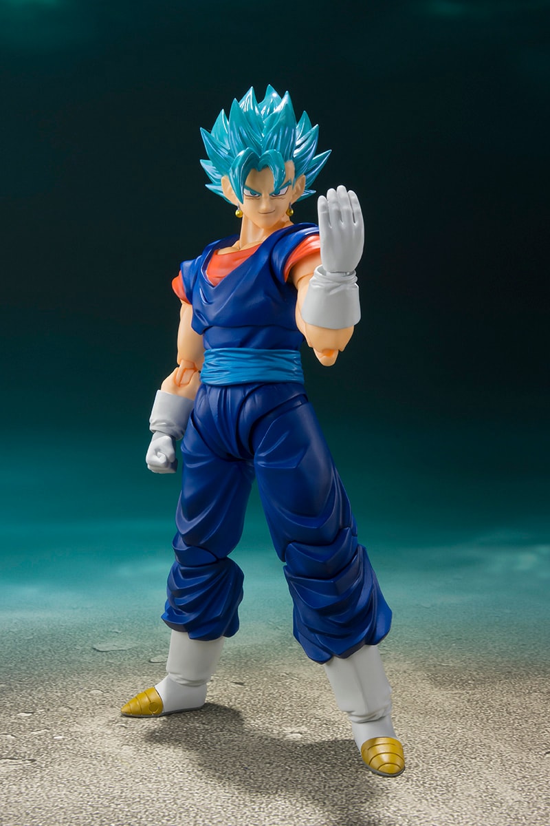 tamashii nations dragon ball z premium bandai japan collectible figurines Super Saiyan God Vegito s.h.figuarts