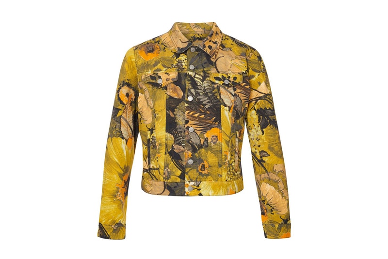 Dries Van Noten Floral Printed Jacket Yellow Orange Green