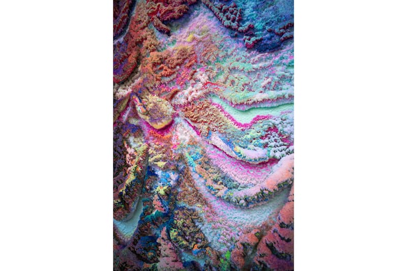 Dylan Gebbia-Richards "Viridescent" Exhibition GR Gallery Three-Dimensional Wax Paintings Colorful