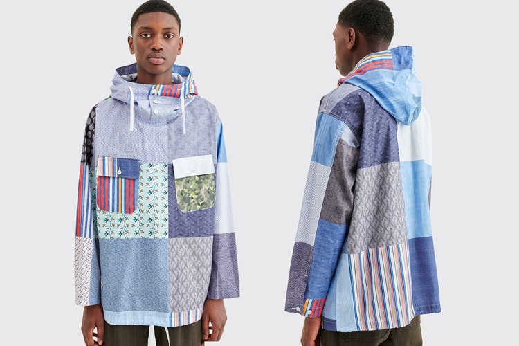 Engineered Garments Crafts Vibrant Patchwork Cagoule