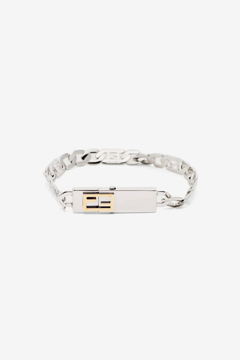 Fendi FF Baguette Chain-Link Bracelet Release Info Buy Price Gold Silver