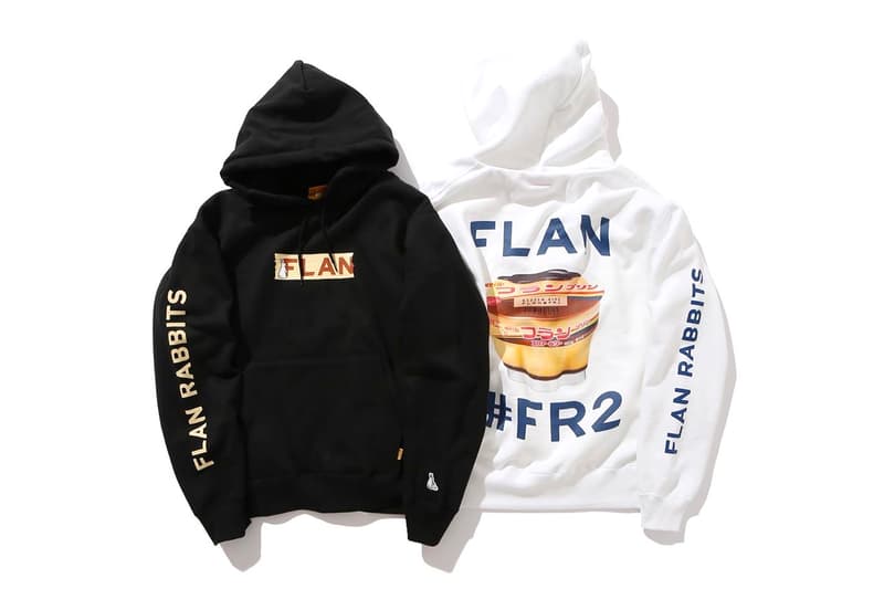 Flan Labs Fxxking Rabbits Capsule Collection Release Pudding T-Shirts Hoodies Black White Ryo Ishikawa