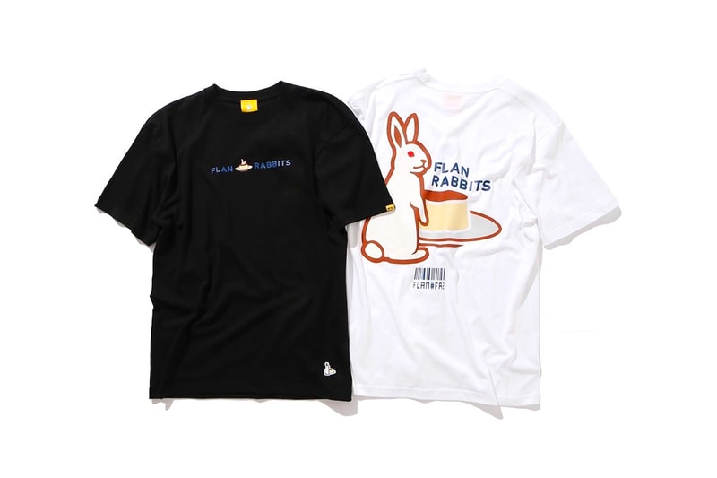 Flan Labs Fxxking Rabbits Capsule Collection Release Pudding T-Shirts Hoodies Black White Ryo Ishikawa