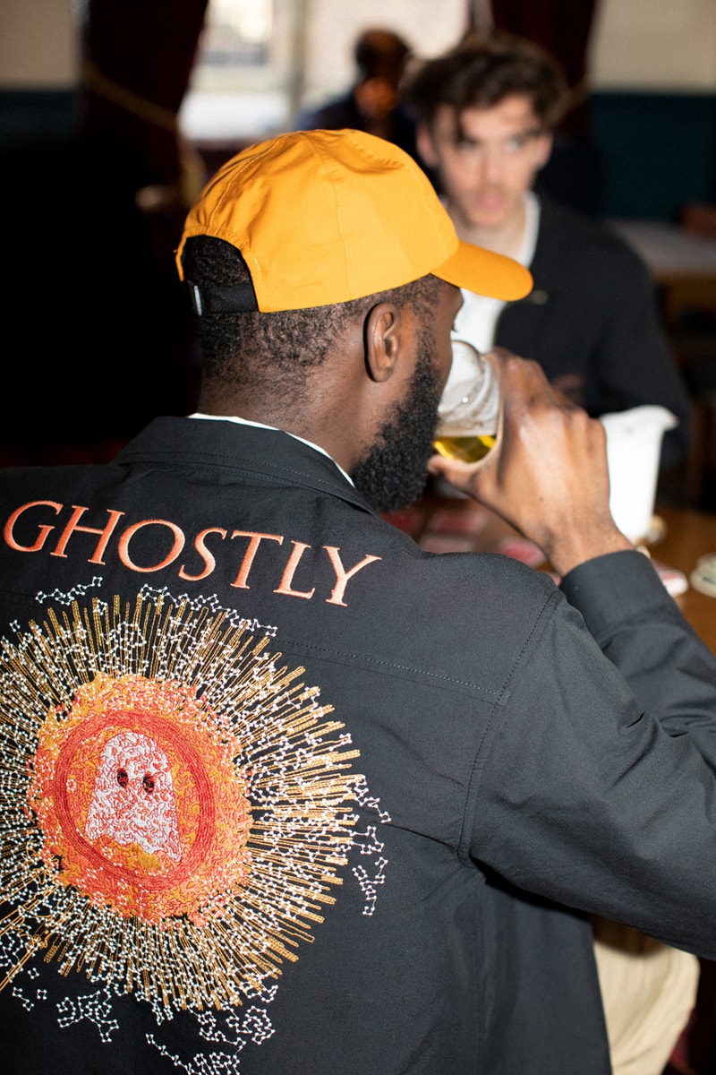 Ghostly International x Garbstore 20th Anniversary Collaboration collection coverture couverture shirt over zipper pattern logo embroidery