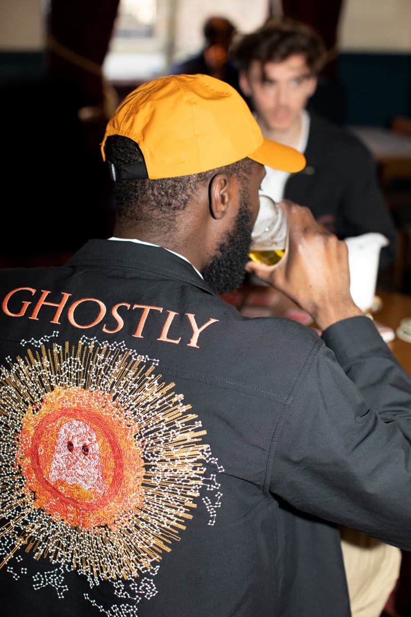 Ghostly International x Garbstore 20th Anniversary Collaboration collection coverture couverture shirt over zipper pattern logo embroidery
