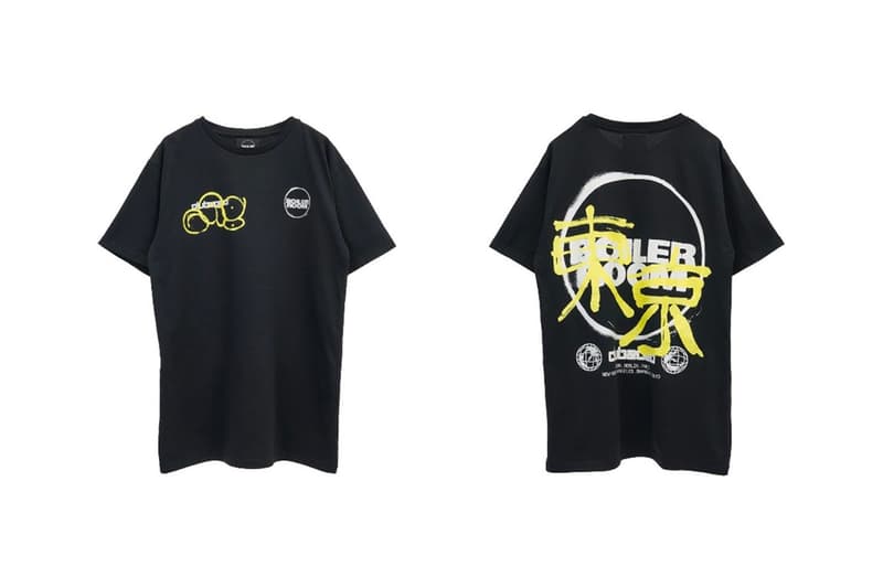 GR8 Boiler Room CLUB2020 Apparel Capsule menswear streetwear print graphics kanji tokyo retailer spring summer 2020 spray paint motif logo international music collective dj