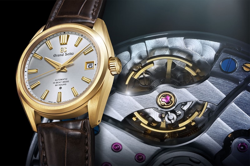 grand seiko watches accessories 60th anniversary limited edition 18k gold 9SA5 caliber movement