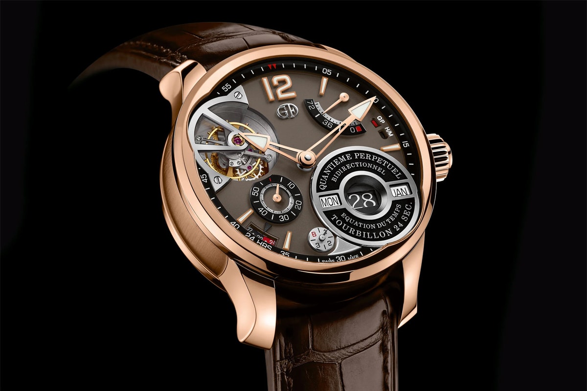 greubel forsey QP À Équation watches 15 complications 75 jewel movement rose gold brown luxury swiss accessories