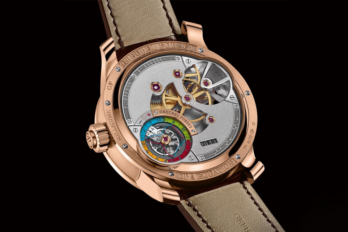greubel forsey QP À Équation watches 15 complications 75 jewel movement rose gold brown luxury swiss accessories