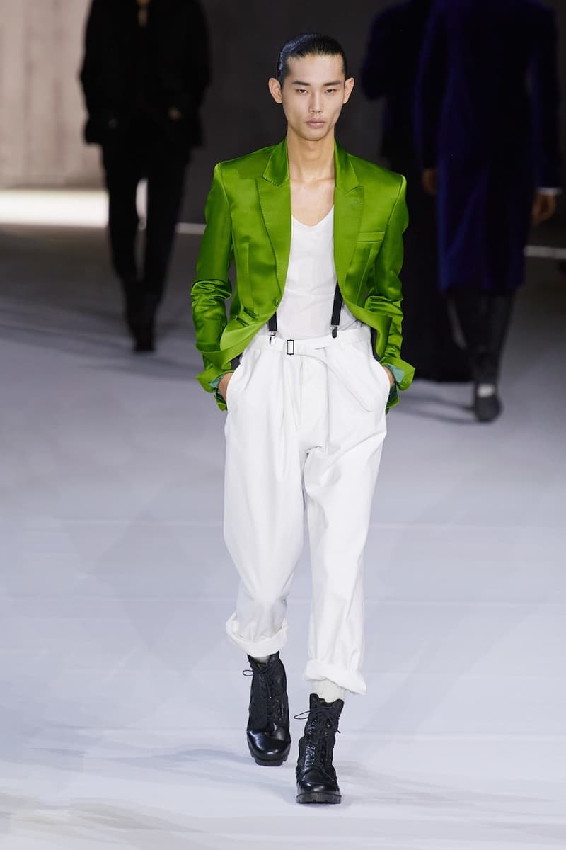 Haider Ackermann Fall/Winter 2020 Paris Fashion Week Runway Show Presentation Co-Ed Menswear Womenswear Looks Columbian-Born Paris-Based Eponymous Label Designer